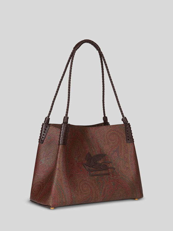 Shop Etro Small Paisley Libra Tote Bag