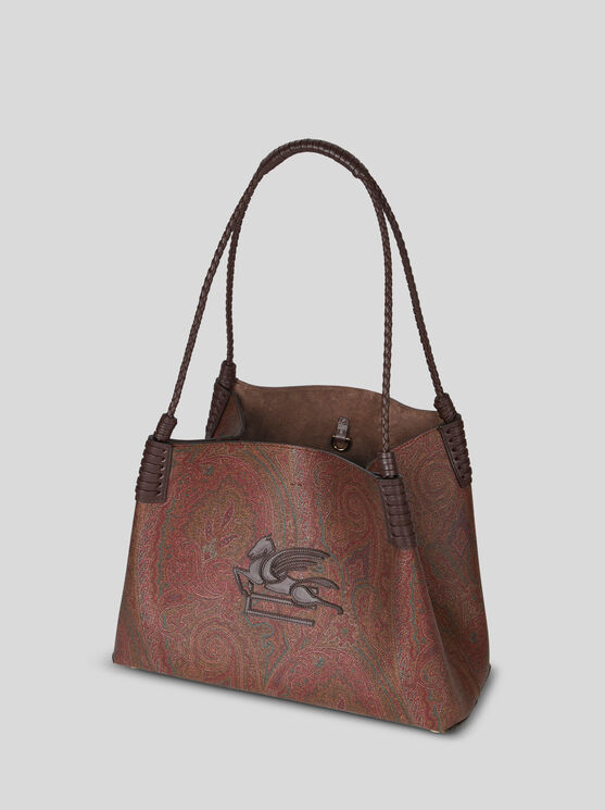 Shop Etro Small Paisley Libra Tote Bag