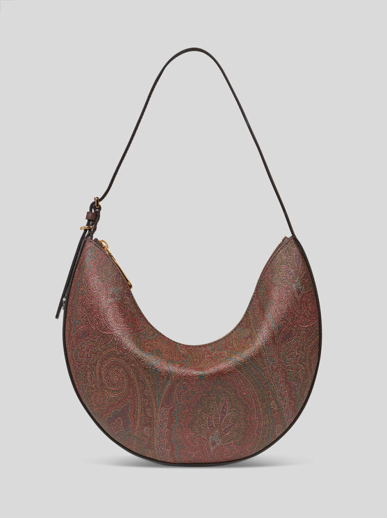 Shop Etro Medium Essential Hobo Bag In Brown