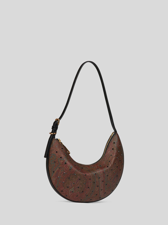 Etro Hobo Essential Small Shoulder Bag In Schwarz