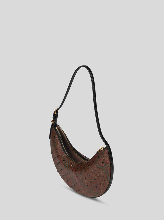 Etro Hobo Essential Small Shoulder Bag In Schwarz