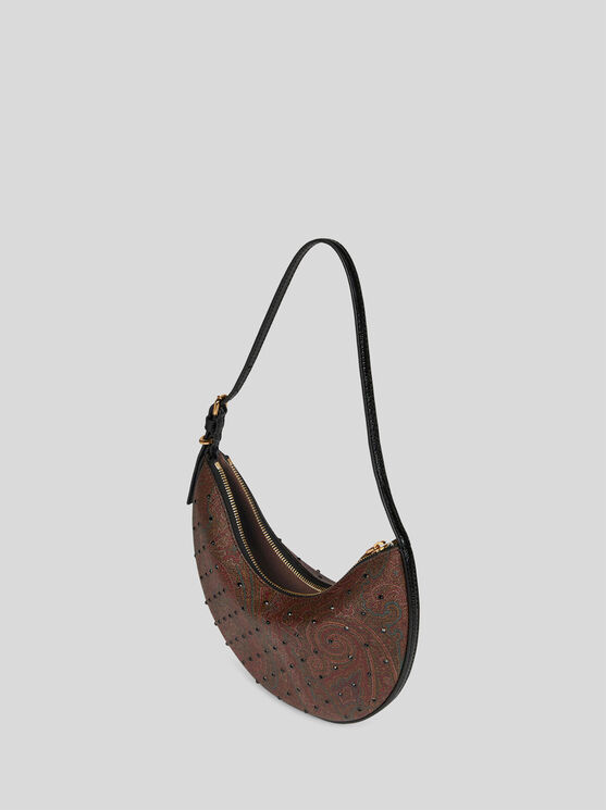 Etro Hobo Essential Small Shoulder Bag In Schwarz