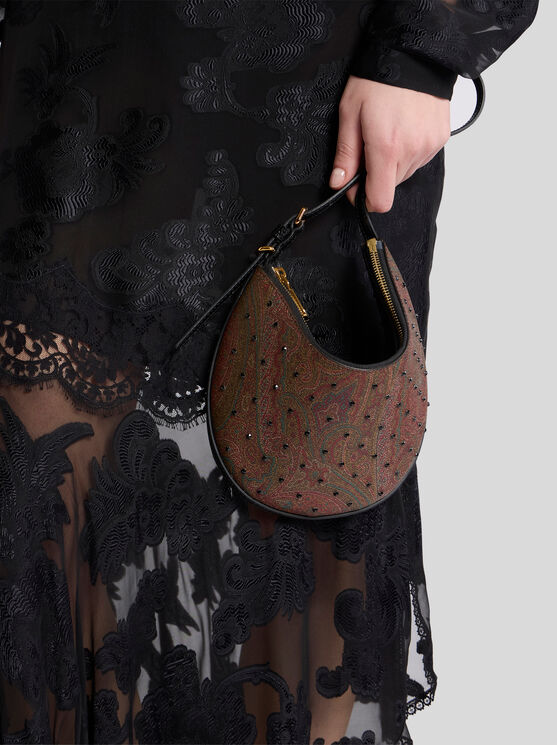 Etro Hobo Essential Small Shoulder Bag In Schwarz