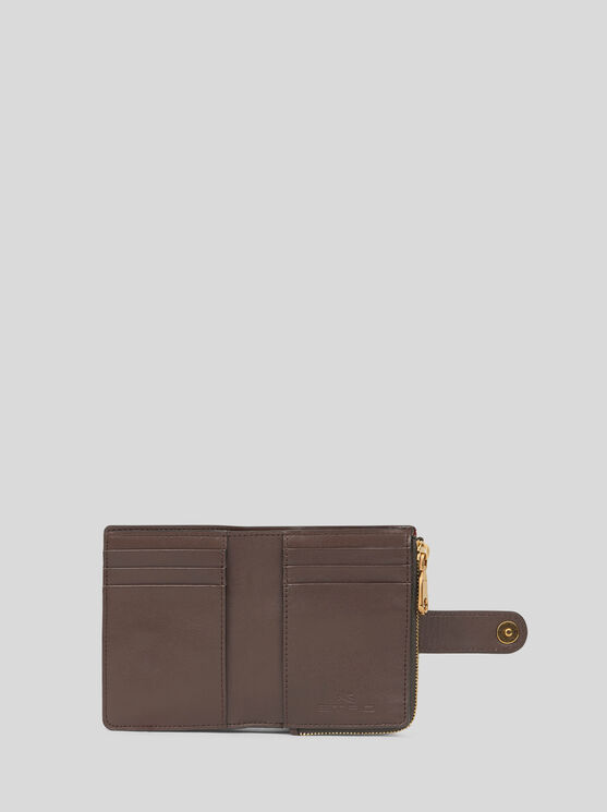 Etro Wallet In Iconic Paisley Jacquard Fabric In Brown