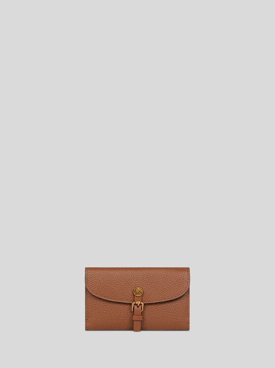 Etro , Geldbörse Pony Aus Gehämmertem Leder, Damen, Kamel