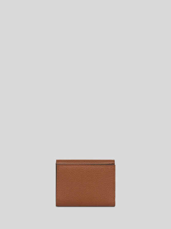 Etro , Kleine Geldbörse Pony Aus Narbenleder, Damen, Hellbraun In Brown