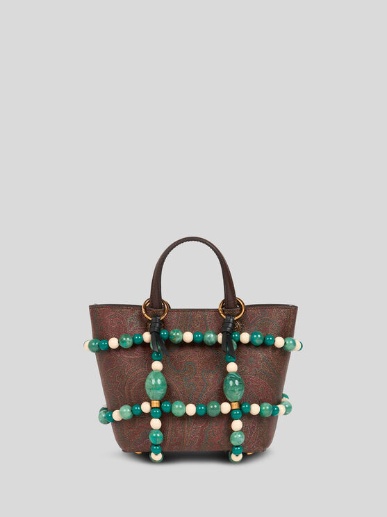 Etro , Decorative Bag Cage With Marbles, Man, Green In Green
