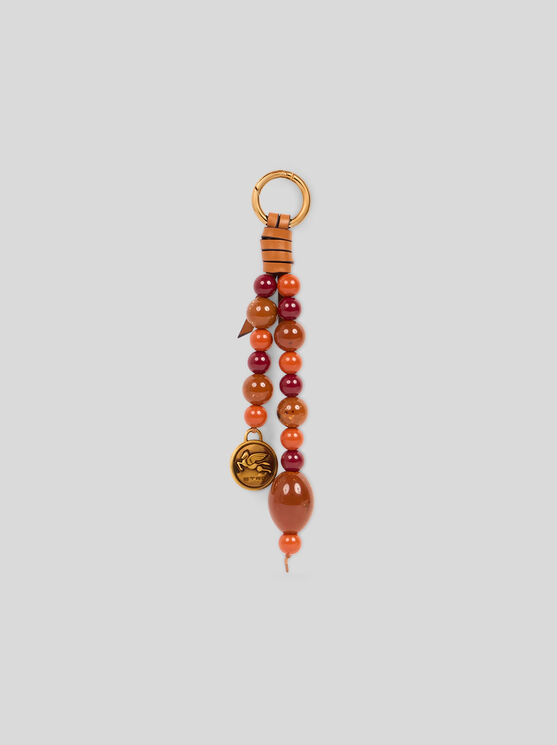 Etro Charm Mit Kugeln Und Pegaso-medaille In Orange