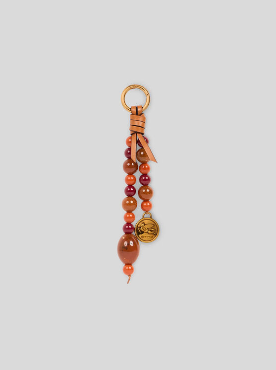 Etro Charm Mit Kugeln Und Pegaso-medaille In Orange