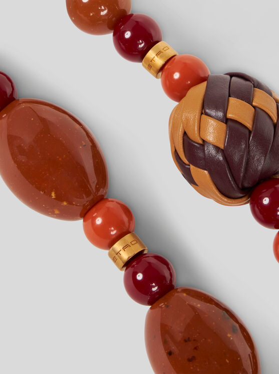 Etro Bag Handle With Marbles In Orange