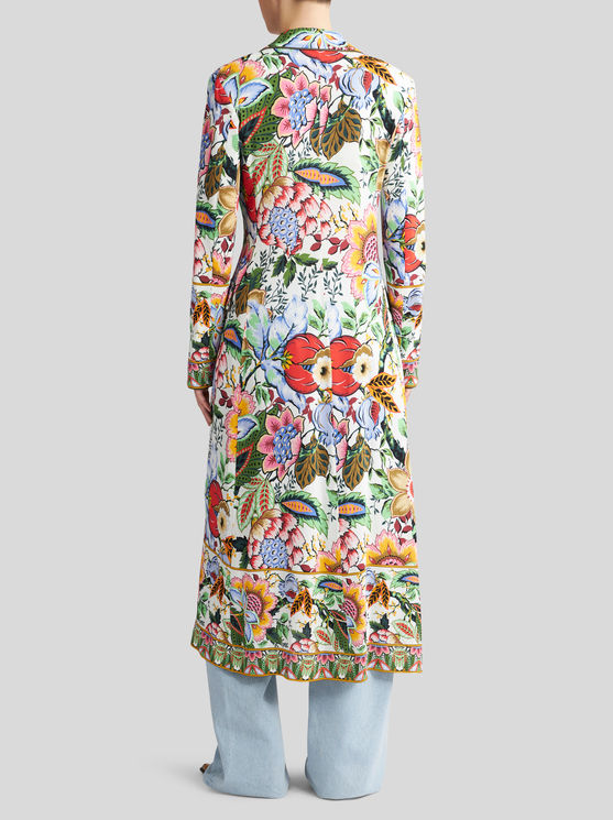 ETRO LONG FLORAL-PRINT DUSTER COAT