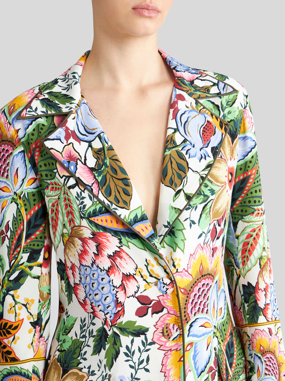ETRO LONG FLORAL-PRINT DUSTER COAT