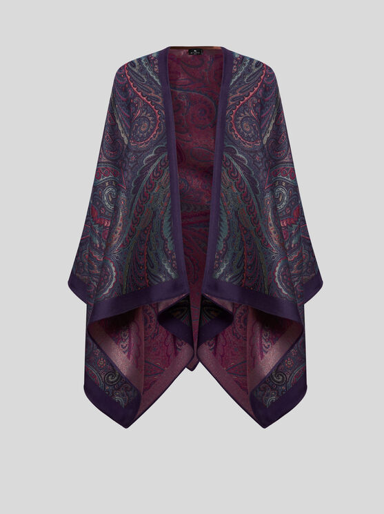 Etro Paisley Open-front Cape