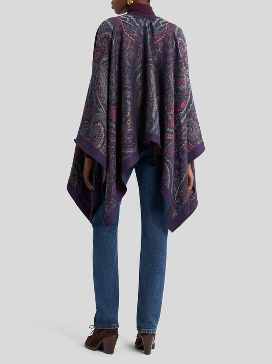 Etro Paisley Open-front Cape