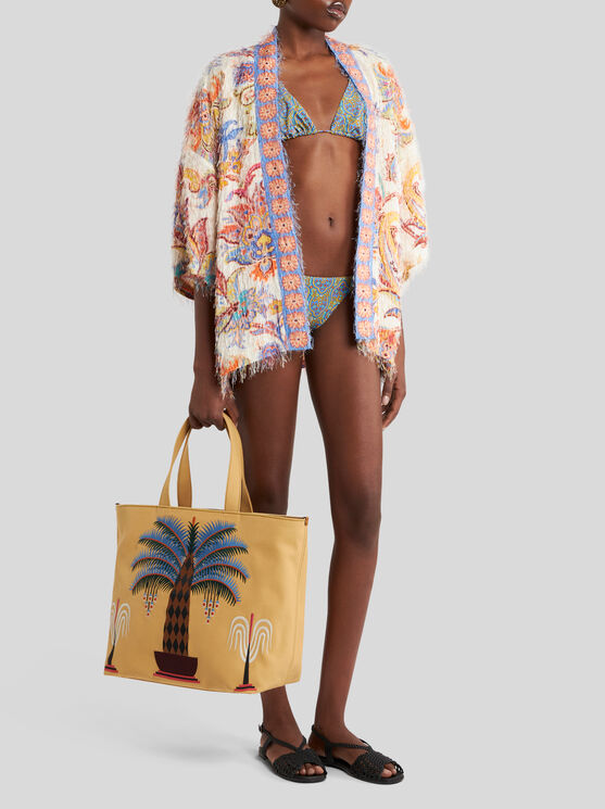 Etro Brushed-finish Jacket In Neutral