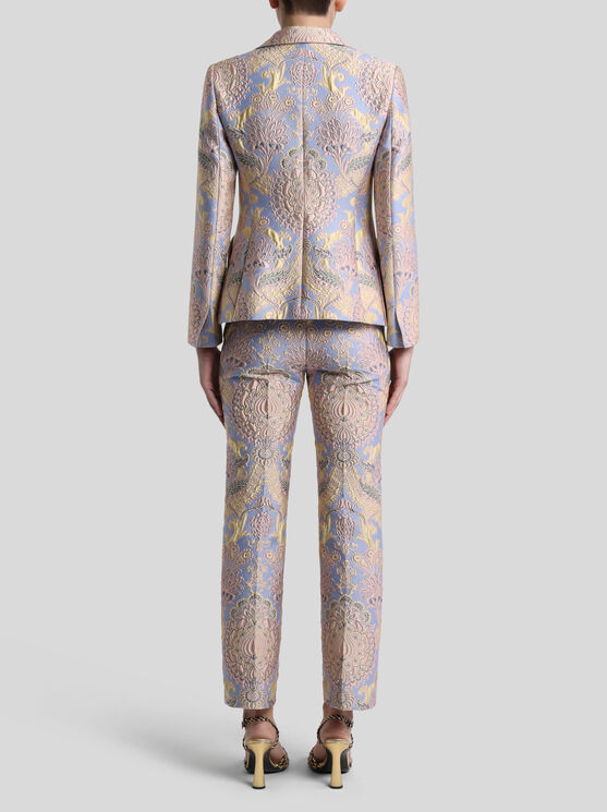 Etro Floral-jacquard Blazer In Multi