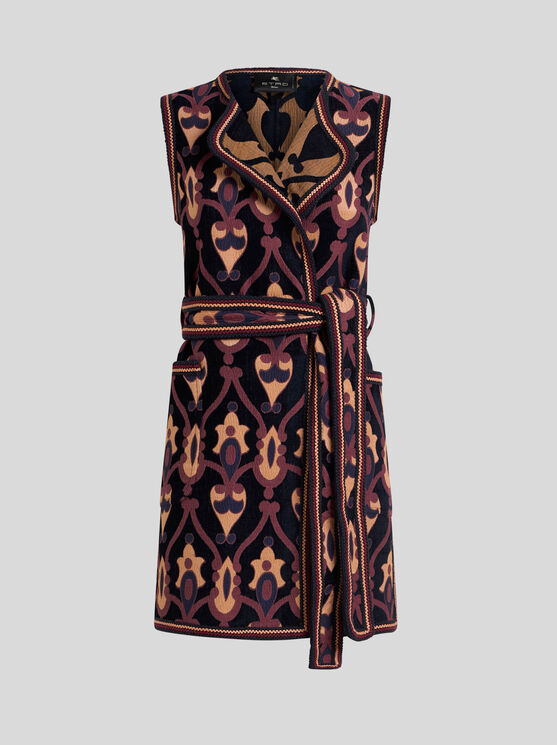 Etro Jacquard-pattern Belted Mini Dress