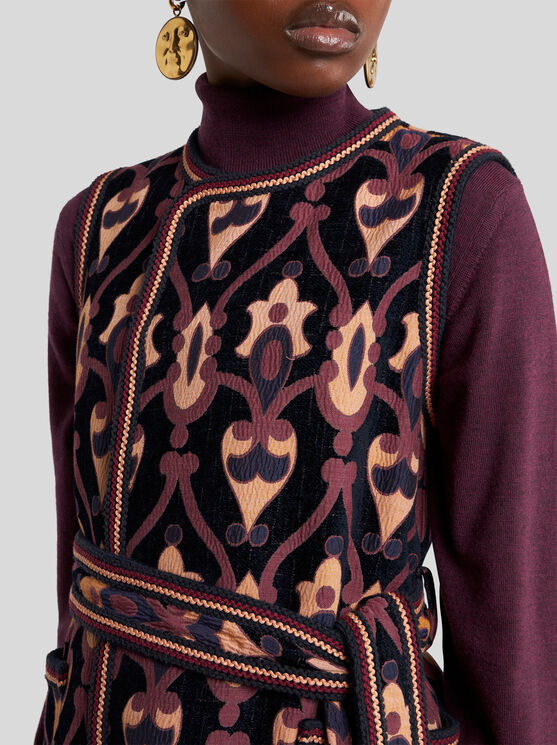 Etro Jacquard-pattern Belted Mini Dress