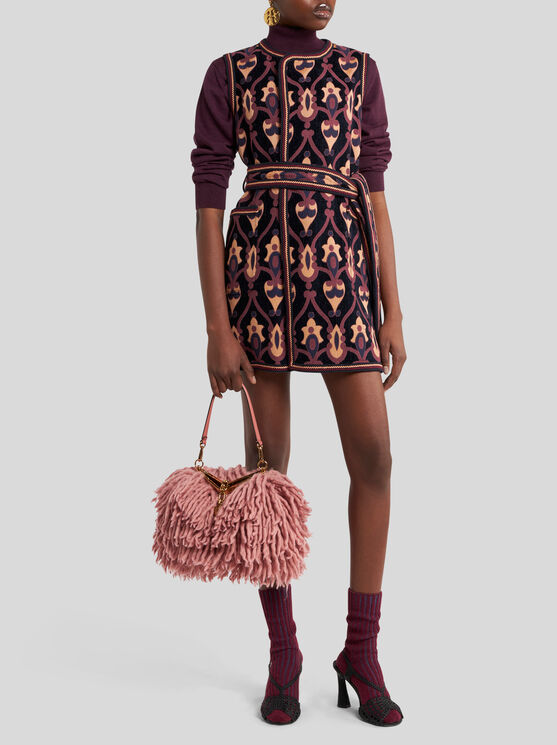 Etro Jacquard-pattern Belted Mini Dress