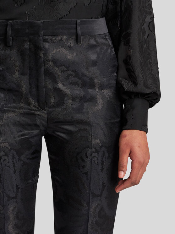 ETRO JACQUARD CIGARETTE TROUSERS 