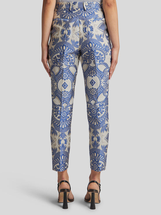 Etro Blue Neutral Pants In Navyblau