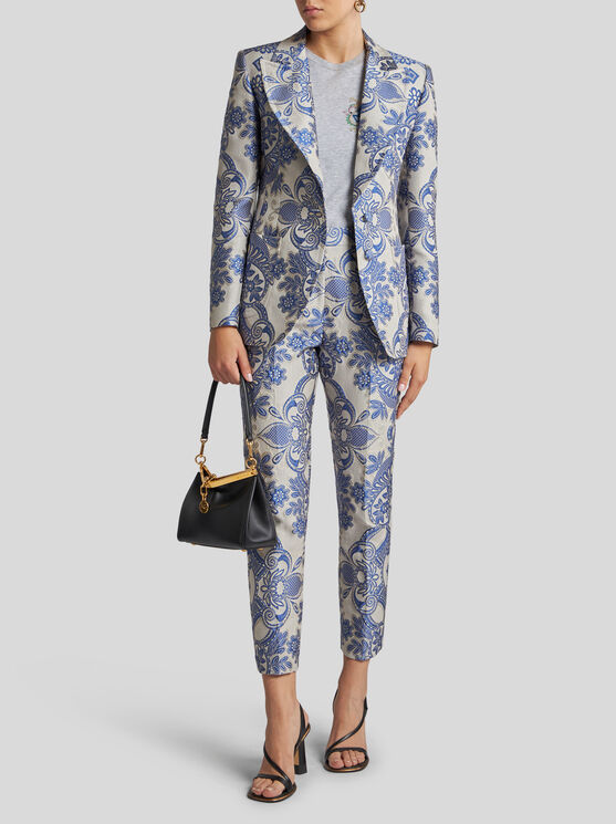 Etro Blue Neutral Pants In Navyblau
