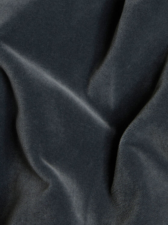 Etro Velvet Flared Hem Trousers Pockets In Navy Blue