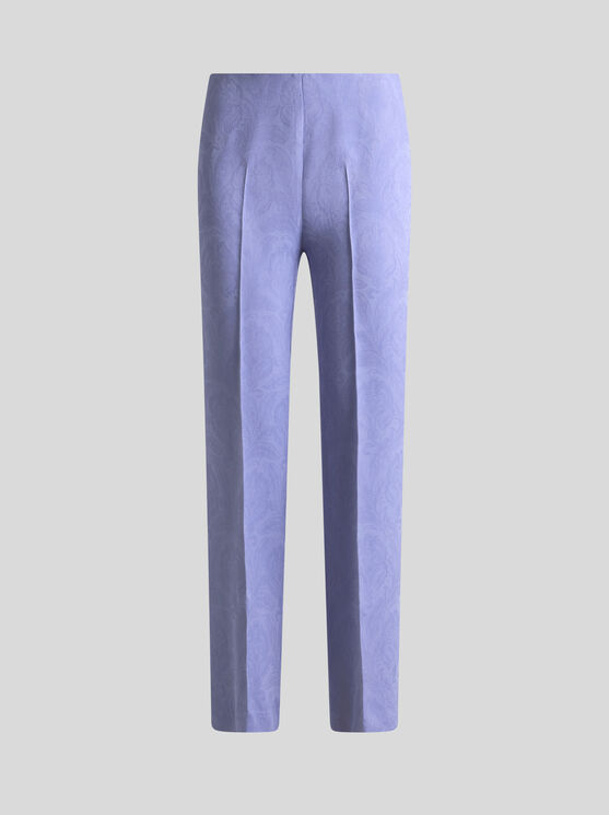 Etro Cady-texture Jacquard Trousers