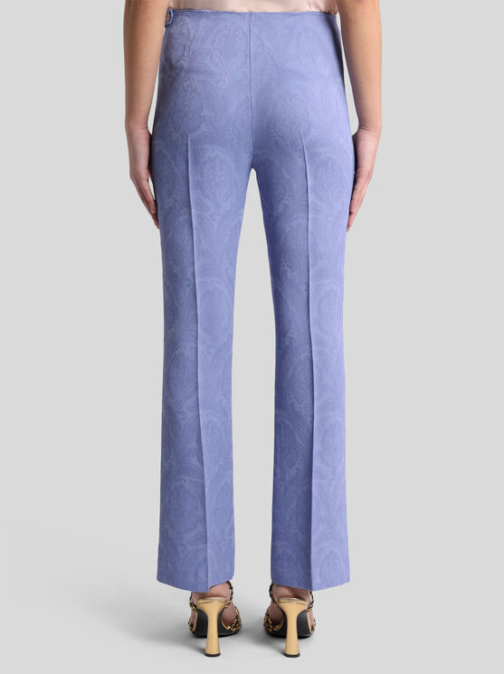 Etro Cady-texture Jacquard Trousers