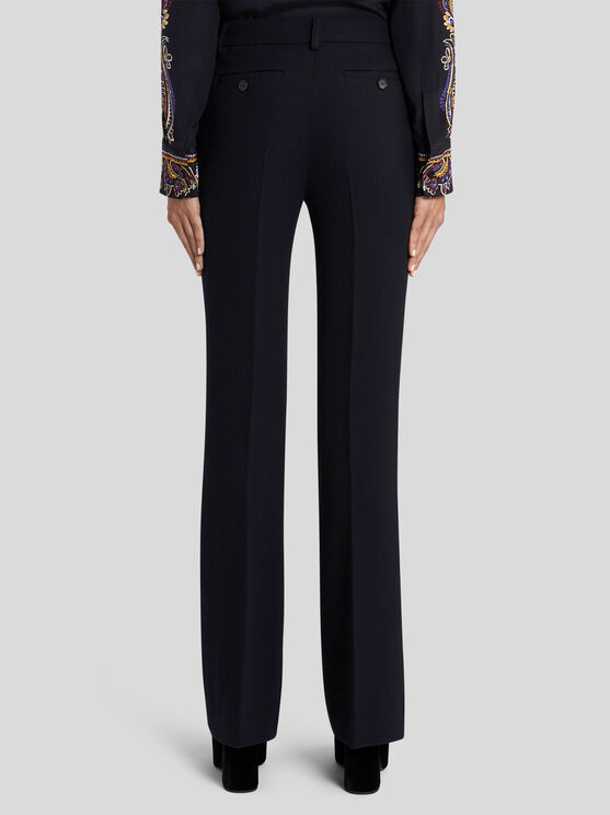 Etro Stretch Trousers In Black