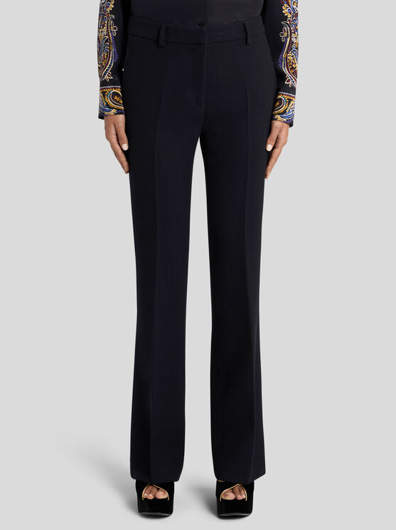 Etro Stretch Trousers In Black