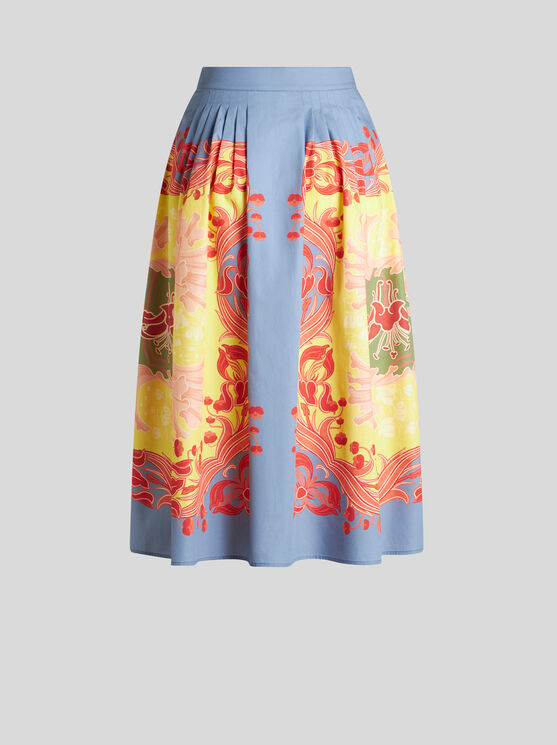 Shop Etro Summer Skirt In Yellow