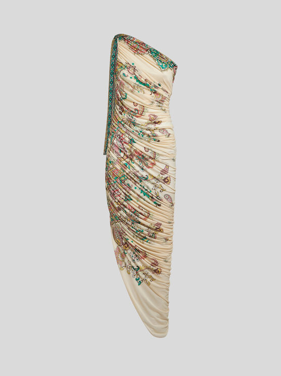 Etro Einschultriges Kleid Mit Print In Multi