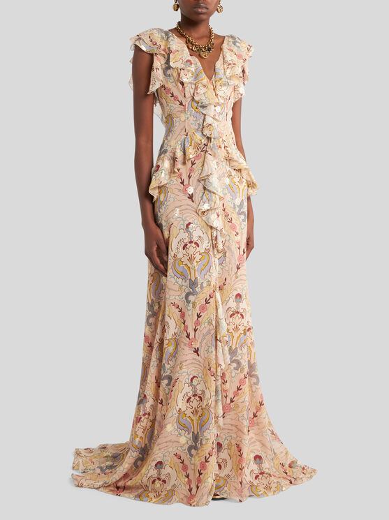 Etro Fiesta Fil Coupe Gown