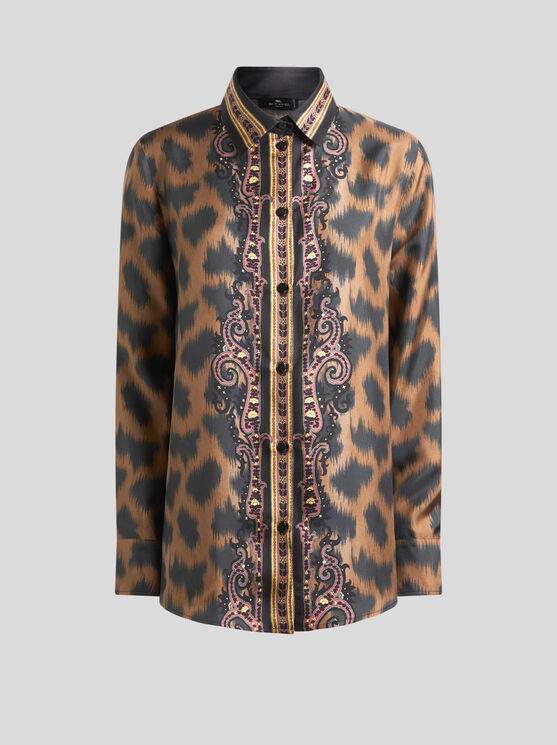 Etro Animal-pattern Shirt In Multi
