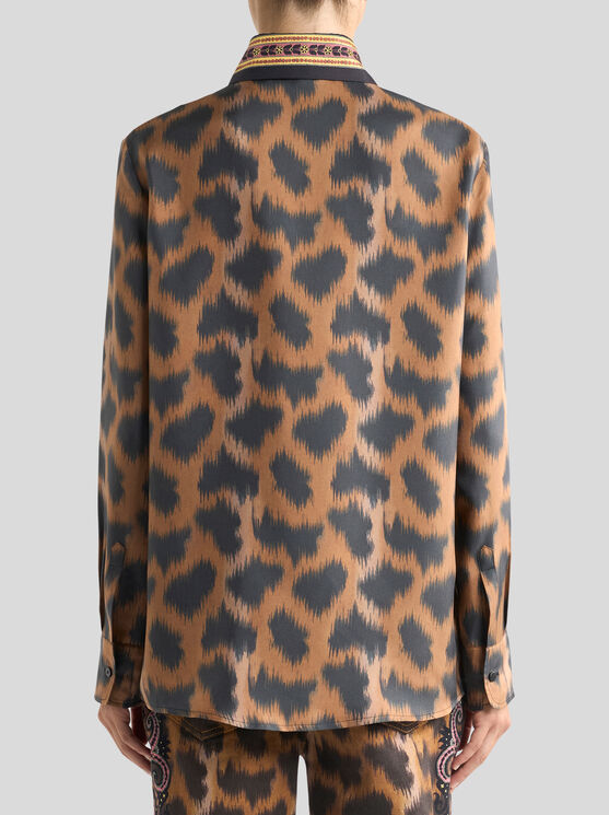 Etro Animal-pattern Shirt In Multi