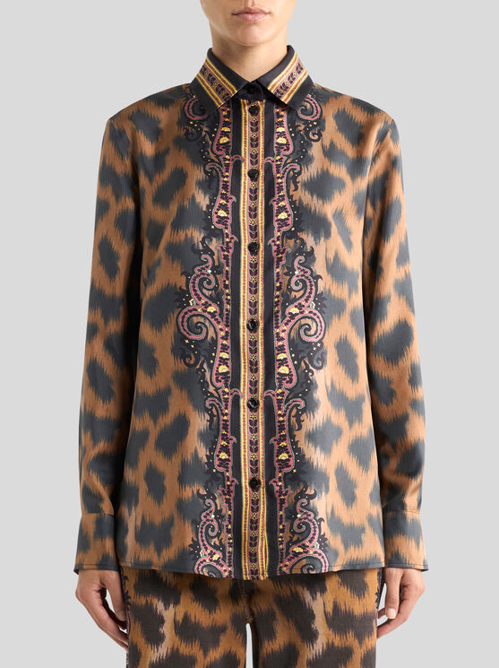 Etro Animal-pattern Shirt In Multi