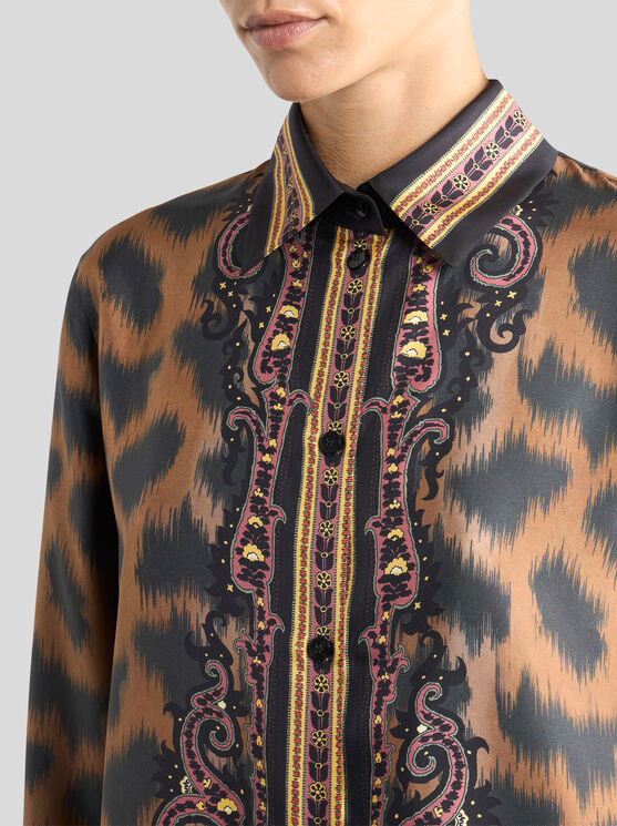 Etro Animal-pattern Shirt In Multi