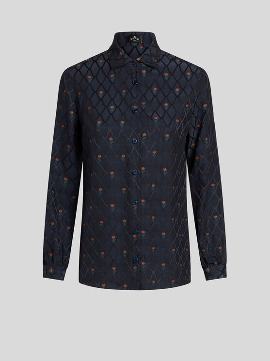 ETRO SILK JACQUARD SHIRT 