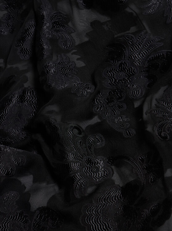 Etro , Fil Coupé Chiffon Shirt, Woman, Black, Size 48 In Schwarz