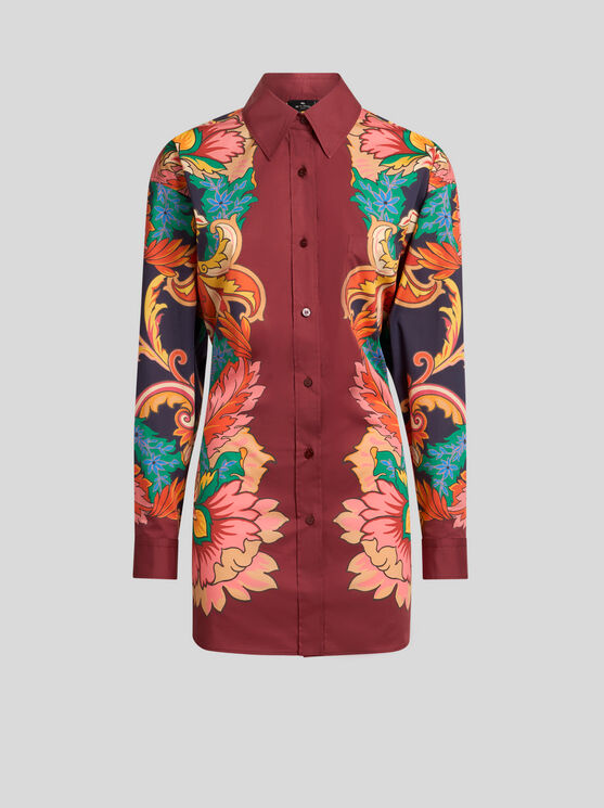 Etro Scarf Shirt In Multicolour