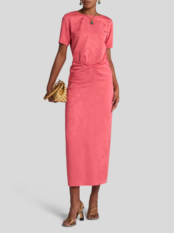 Etro Jacquard-t-shirt In Rosa