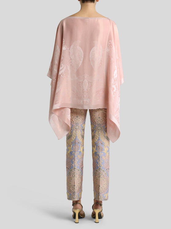 Etro Paisley-jacquard Cape Top