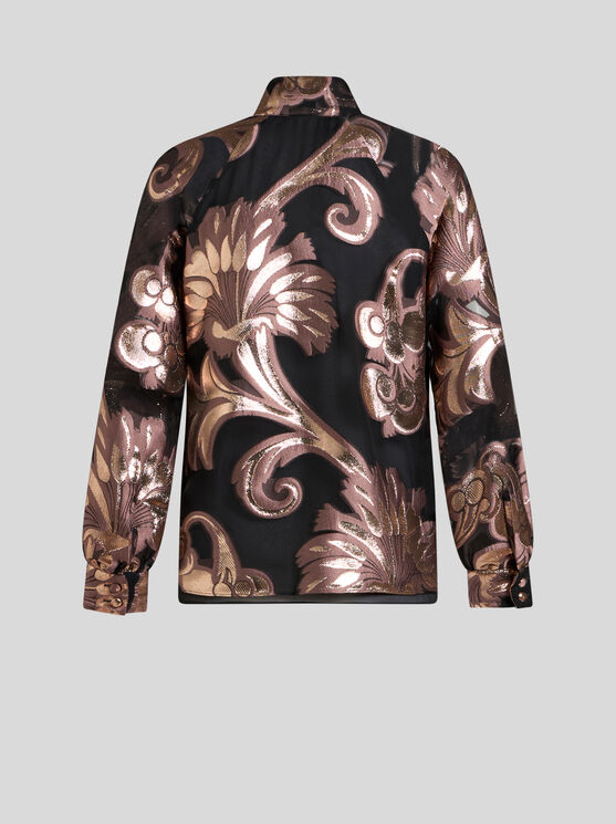 Etro , Fil Coupé Jacquard Top, Woman, Pink, Size 46 In Rosa