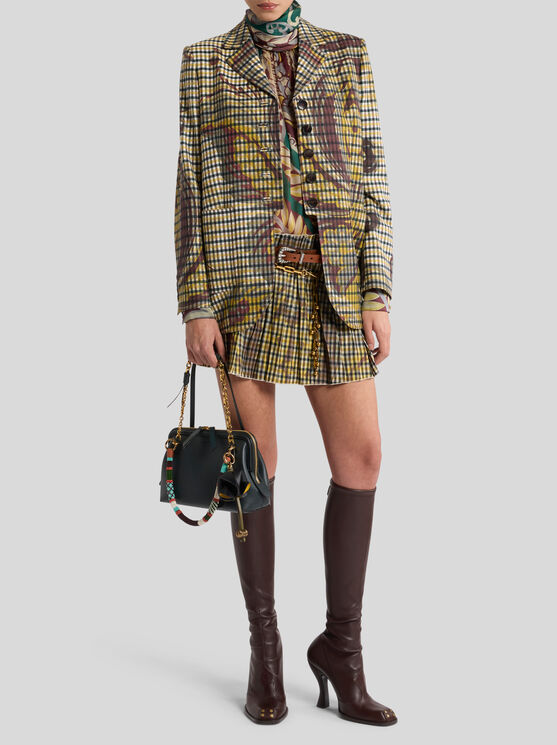 Etro Floral-print Turtleneck Blouse In Multi