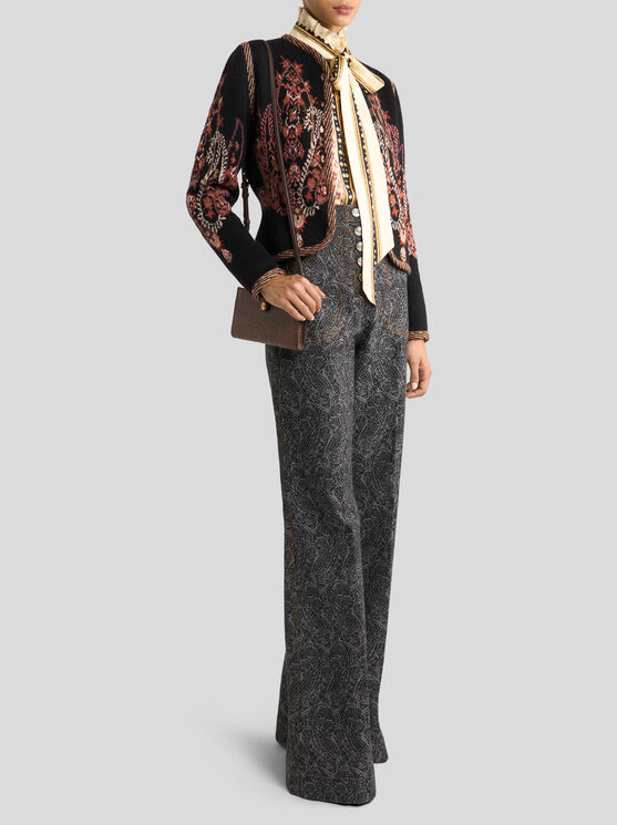 Etro Printed Silk Twill Blouse In Multi