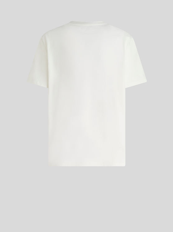 Shop Etro T-shirt With Embroidery In White