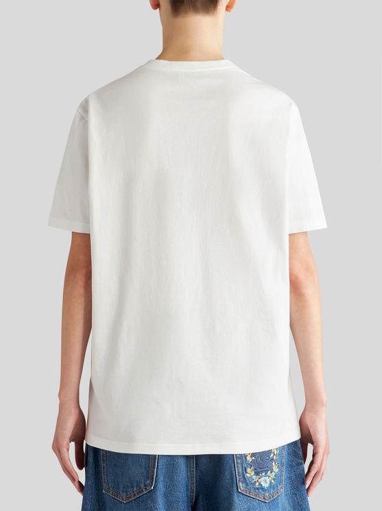 Shop Etro T-shirt With Embroidery In White