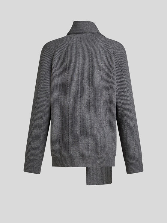 Shop Etro Wool And Cashmere Sweater In Grey