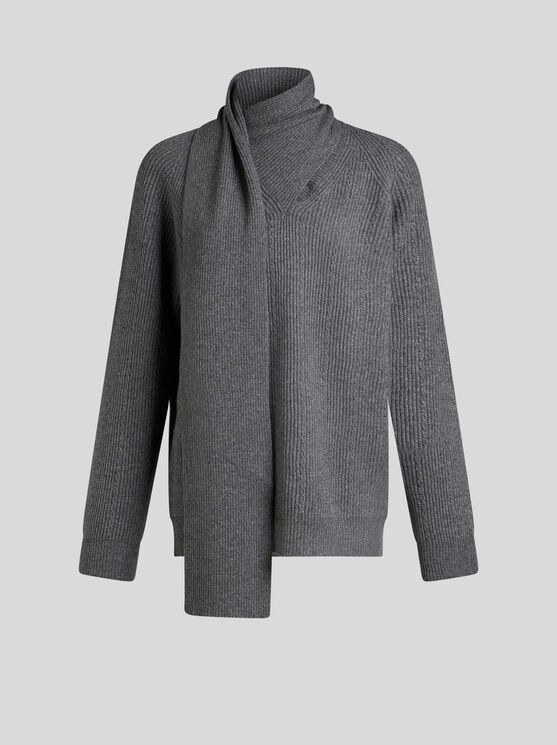 Shop Etro Wool And Cashmere Sweater In Grey